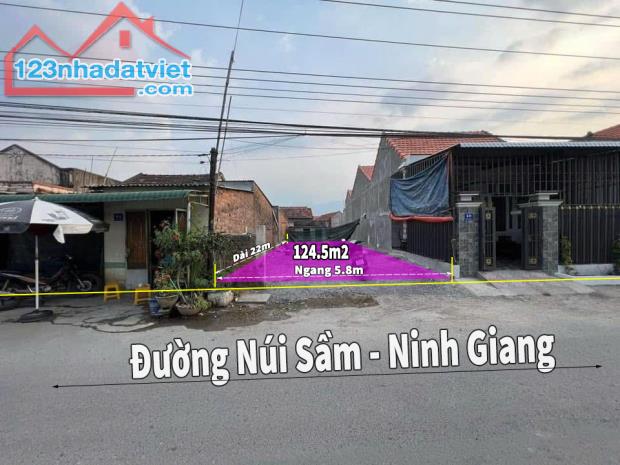 Bán đất Ninh Giang Ninh Hoà mặt tiền đường Núi Sầm