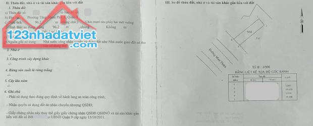 Cần sang gấp lô đất MẶT TIỀN đường Man Thiện, Tăng Nhơn Phú A, 96m2, ngang 5m, chỉ 14 tỷ x - 1