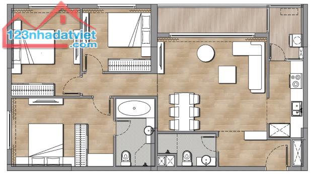 Sun Cosmo - Căn 3PN, 99.1m2 view thành phố, biển đẹp nhất dự kiến bàn giao T6/2025 - 1