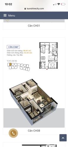 Cho thuê căn hộ 82m2 2pn 2wc, Tòa S6 Sunshine City, NT cơ bản - 4