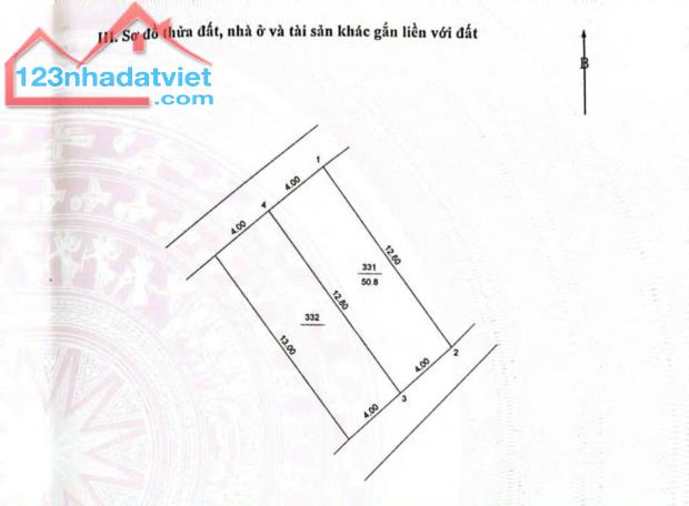 BÁN NHÀ CẤP 4 AN ĐÀO, TRÂU QUỲ, GIA LÂM. 51M2, Ô TÔ. LH: 0565732666.