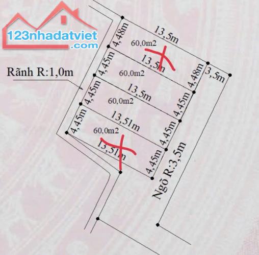 ❌❌❌ Chỉ còn 2 lô f0 - tại Thiên Hương - Thuỷ Nguyên .    👉 Diện tích : 60m vuông /1 lô