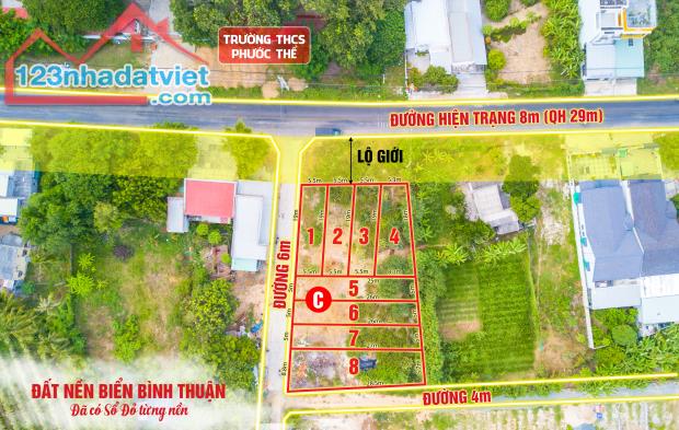 CHỈ 268 TRIỆU (20%) - SỞ HỮU NGAY SỔ HỒNG ĐẤT BIỂN BÌNH THUẬN