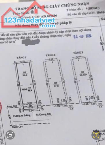 Bán nhà dưới 6 tỷ P5 Q8, hẻm xe hơi Bùi Minh Trực, 3 tầng không quy hoạch, gần mặt tiền TL - 3