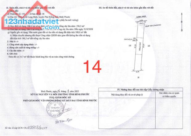 Duy nhất 2 lô liền kề - Vị trí đẹp ở Long Bình - Phú Riềng -Bình Phước - 3