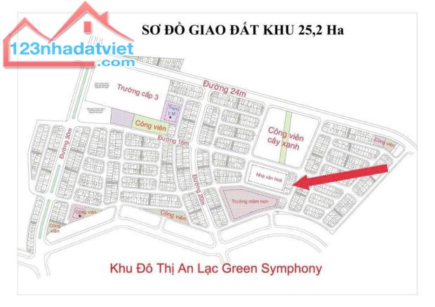 Bán lô đất vị trí đẹp lại 2 mặt thoáng trước mặt là đường 13m phía sau là nhà văn hóa - 2