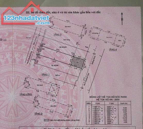 GÒ VẤP, NHÀ MẶT TIỀN HẺM KINH DOANH QUANG TRUNG, ĐÚC 4.5 TẤM, CHỈ 12.5 TỶ - 2