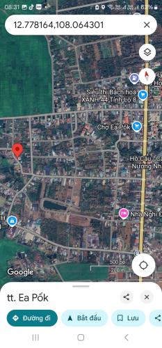 Đất thị trấn Ea Pok Cư Mgar gần Tỉnh Lộ 8 ngay đèn đỏ đi vào - 1