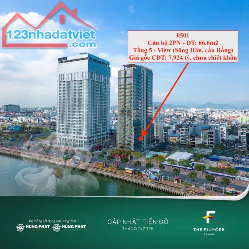 The Filmore - 2PN 66.6m22 View sông Hàn và ngay phố đi bộ Bạch Đằng Đà Nẵng