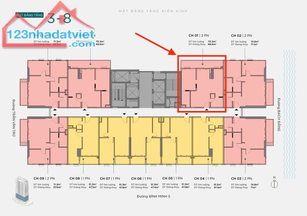 The Filmore - 2PN 66.6m22 View sông Hàn và ngay phố đi bộ Bạch Đằng Đà Nẵng - 1