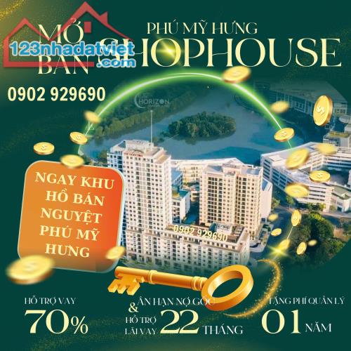 Lần đầu tiên chủ đầu tư Phú Mỹ Hưng mở bán shophouse ngay Khu Hồ Bán Nguyệt Phú Mỹ Hưng