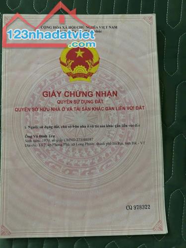 ĐẤT CHÍNH CHỦ - GIÁ TỐT - Mặt Tiền Hương Lộ 2, Xã Long Phước, TP Bà Rịa, Bà Rịa - Vũng Tàu - 2