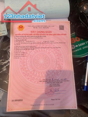 Bán đất tại đông hoà đồng tâm, Vĩnh Yên, Vĩnh Phúc. Giá chỉ 1.72 tỷ. LH: 098.991.6263 - 1