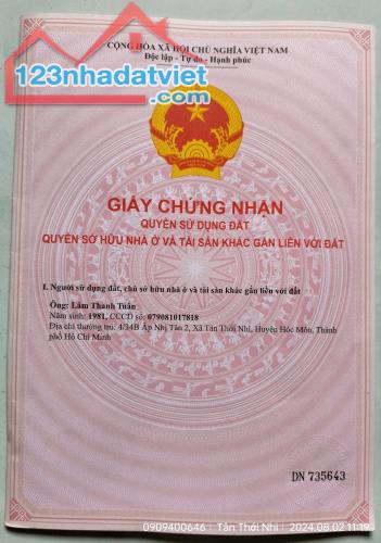 ĐẤT ĐẸP - GIÁ TỐT - Vị Trí Đắc Địa Tại Xã Tân Phú Trung, Huyện Củ Chi, TPHCM - 1