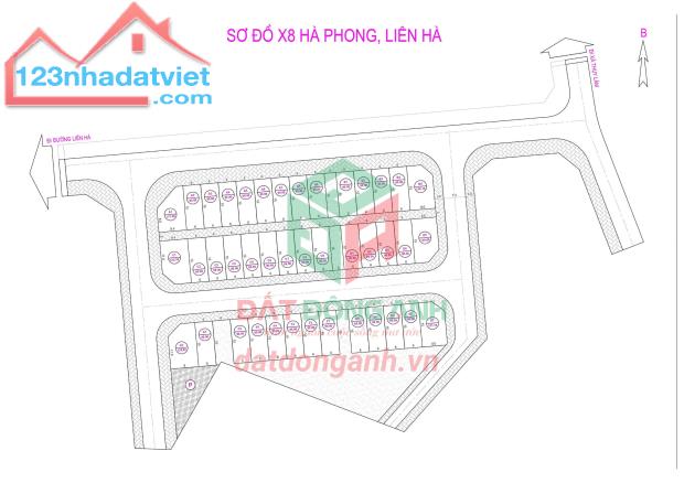 BÁN ĐẤT ĐẤU GIÁ X8 HÀ PHONG LIÊN HÀ ĐÔNG ANH - 90M2 - HẠ TẦNG SIÊU ĐẸP - 4