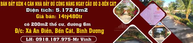 CHÍNH CHỦ BÁN ĐẤT KÈM 4 CĂN NHÀ ĐẦY ĐỦ CÔNG NĂNG NGAY CẦU ĐÒ 2-BẾN CÁT