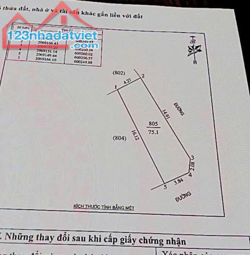 LÔ GÓC MỸ THƯỢNG PHƯỜNG HƯNG LỘC ĐƯỜNG 4,5M THÔNG THOÁNG  - Diện tích: 75,1m2 - Lô góc tho