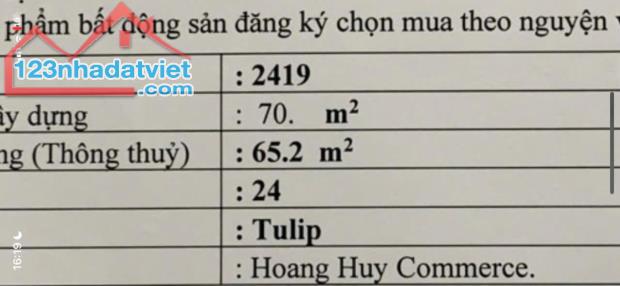 Bán 2 Căn Chung Cư Chính Chủ Tại Hoang Huy Commerce Đường Võ Nguyên Giáp quận Lê Chân. - 3