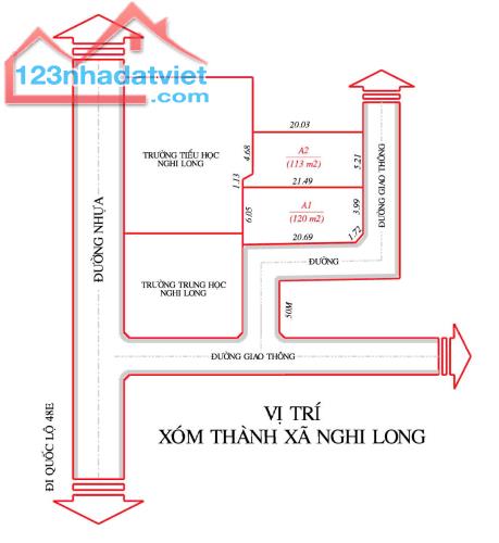 BÁN ĐẤT SAU TRƯỜNG CẤP 1 NGHI LONG - 2