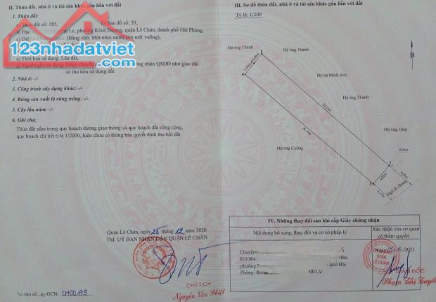 Bán đất mặt ngõ 89 Trại Lẻ, 118m, Đông Nam, ngõ 4m, GIá 35 tr/m - 2