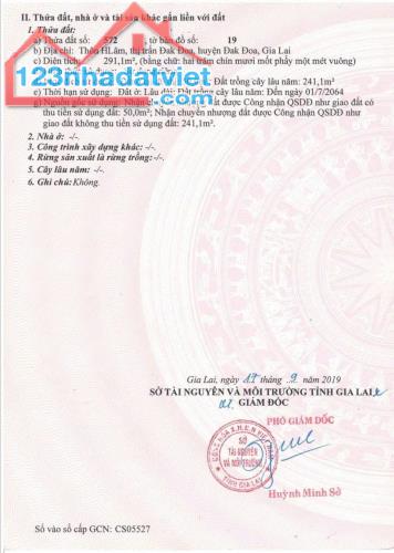 Đất Đẹp - Giá Tốt bán lô đất tại thôn HLâm, thị trấn Đăk Đoa, Huyện Đăk Đoa, Gia Lai.
