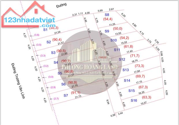 BÁN ĐẤT MẶT TRƯỜNG VĂN LĨNH – KHỐI 6 PHƯỜNG NGHI PHÚ , Tp Vinh