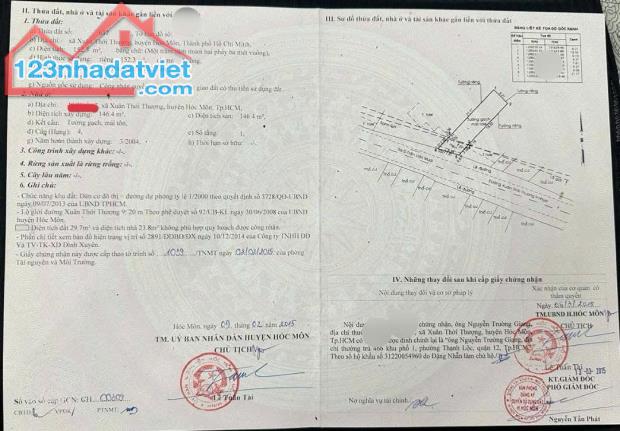 💥 Gấp lắm rồi,bán đất tặng kèm căn nhà cũ ở Xuân Thới Thượng,Hóc Môn giá 650Tr,Sổ Riêng