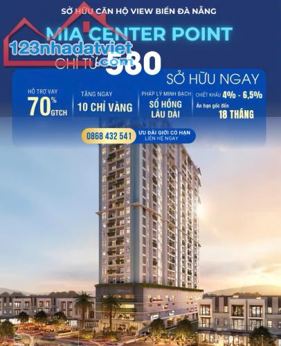 Căn 2 Phòng Ngủ Căn Hộ Cao Cấp - View Biển, Quận Liên Chiểu, Mia Center Point - 4