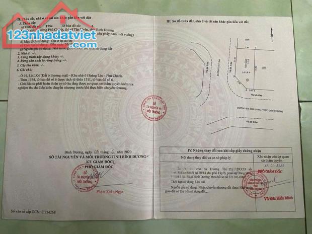 Cần Bán Lô Góc 2 Mặt Tiền Dự Án Khu Nhà Ở Hoàng Lộc Giá 2ty350