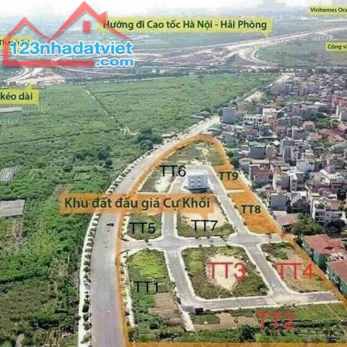 Bán lô đất ĐG ĐTM Bát Khối - Cự Khối - Thạch Bàn DT 75 m2 mặt 5 m .LH 0961833639 - 1