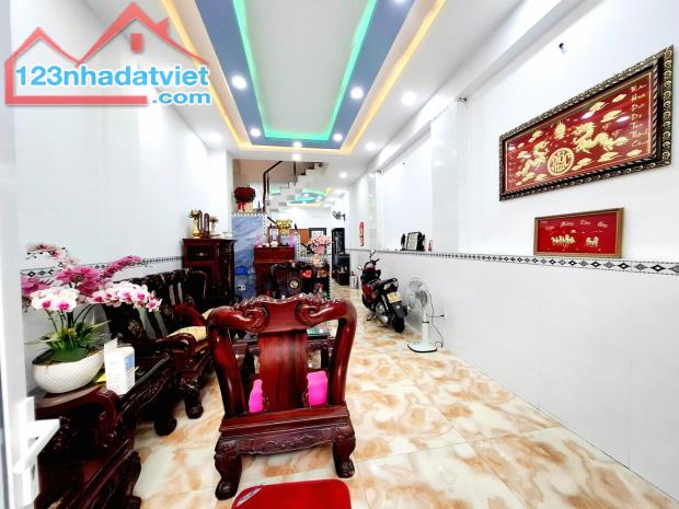 HẺM XE HƠI THÔNG TĨNH LỘ 10 - BÌNH TÂN - GIÁP QUẬN 6 - 80M2 - 4 TẦNG - NHỈNH 6 TỶ