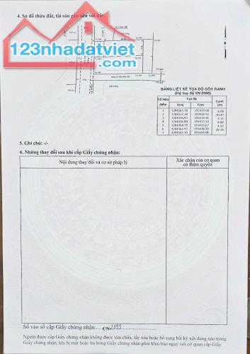 HÓC MÔN, BÁN LÔ ĐẤT MẶT PHÙNG THỊ CHUYỆN, DT 8x25m 203m2 THỔ CƯ - 3