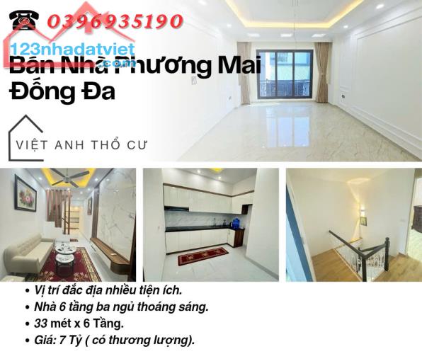 Bán nhà Phố Phương Mai_Khu Dân Trí Cao_Ba Gác Đỗ  Cửa_33mx6T_Giá: 7 Tỷ_Lh: 0396935190.