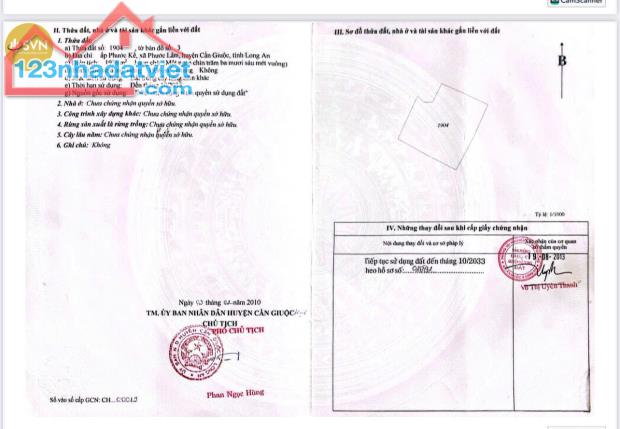 CẦN BÁN LÔ ĐẤT ĐẸP 1.936M² TẠI CẦN GIUỘC, LONG AN – GIÁ 5.8 TỶ