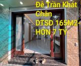 SIÊU PHẨM ĐÊ TRẦN KHÁT CHÂN DTSD 165M2 THANG MÁY, SÂN ĐỂ XE ,30M RA Ô TÔ ,HƠN 7 TỶ