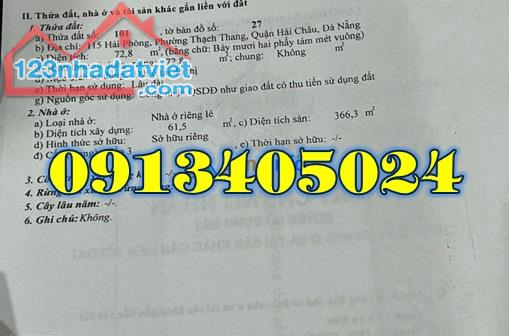 ♥️13,8 tỷ, Cần bán nhanh nhà mặt tiền đường Hải Phòng đối diện TT Tim Mạch Đà Nẵng;