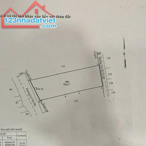 BÁN LÔ ĐẤT MẶT TIỀN LÊ THỊ HÀ, TÂN XUÂN, DT 23x78m - 3