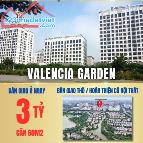 Độc Quyền căn 2 ngủ Valencia Long Biên-Giá chỉ từ 3 tỷ-Sổ hồng trao tay-nhận nhà ở ngay-KH