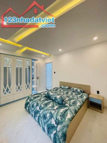 ♣ Cho Thuê nhà kề MT Hàn Mặc Tử, 50m2, 3 tầng mới, 3PN, full nội thất, Ô tô đậu cạnh nhà, - 2