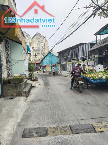 BÁN NHÀ MẶT TIỀN KINH DOANH CHỢ THẠNH XUÂN QUẬN 12 - 3 TẦNG BTCT, 4 PN, 2 MẶT HẺM XE HƠI