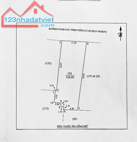 Bán đất 328,6m2 mặt đường Phan Chu Trinh, TP Vinh