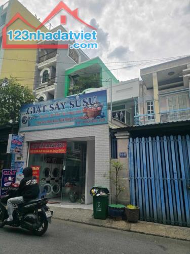 Nhà đường Lê Văn Thọ, p14, GV, DT 120 m2, đường trước mặt xe tải 6 m, 2 lầu,