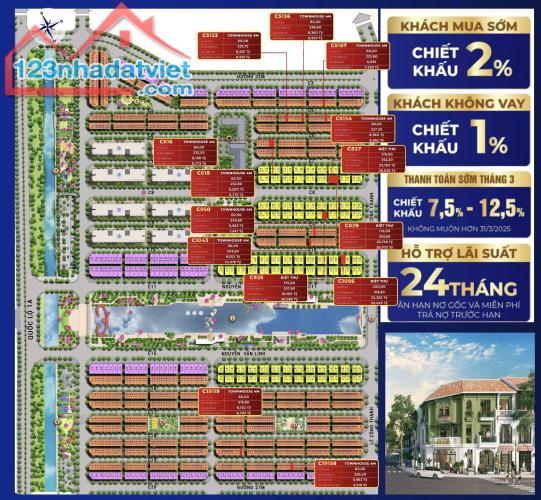 Cần bán liền kề, biệt thự căn góc, cạnh góc dãy C9, C10 gần Lê Công Thanh
