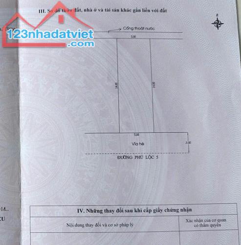 Bán đất đường Phú Lộc 5, phường Hòa Minh, Liên Chiểu - DT: 70m2, Giá 3.99 tỷ TL