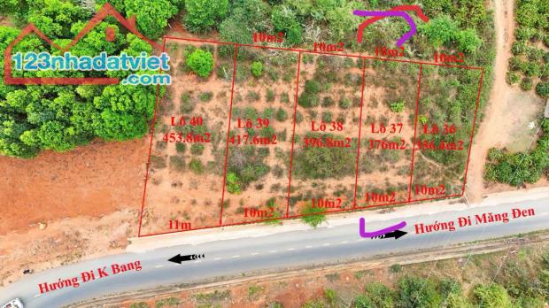 Đất Kon Rẫy-Kon Tum 299tr 400m2 sẵn thổ cư view núi sát hồ sổ sẵn - 2