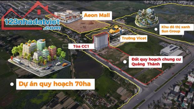 Hơn 800tr có ngay căn chung cư 2 phòng ngủ tại TP Thanh Hóa - 1