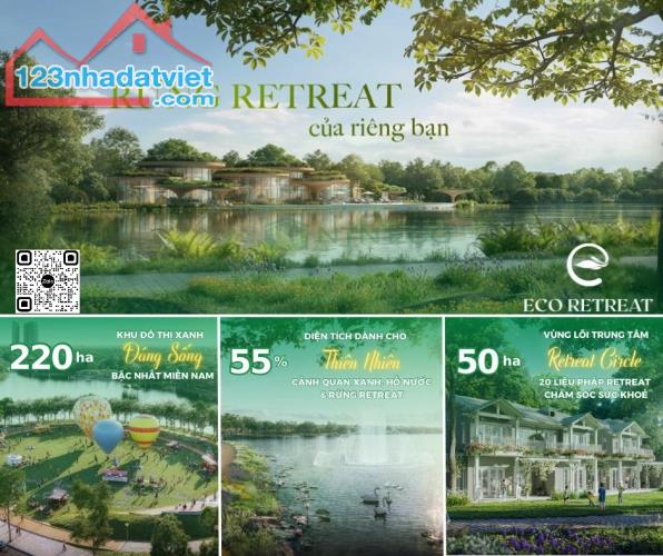 Booking giữ chỗ Nhà phố - Biệt thự Eco Retreat nhận ngay quà tặng trị giá 50 - 200tr