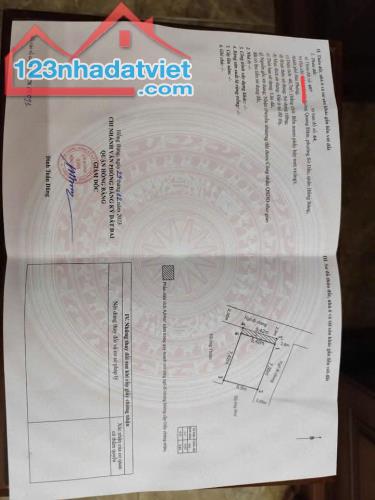 Bán đất tặng nhà Quang Đàm Sở Dầu, Hồng Bàng