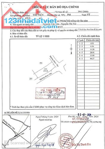 CHÍNH CHỦ CẦN BÁN NHANH LÔ ĐẤT ĐẸP - RỘNG 470M2 tại Thành Phố Phú Mỹ, Tỉnh Bà Rịa - Vũng
