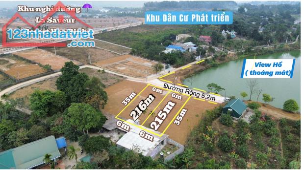 1.72 tỷ có ngay 215m view hồ, Đất Nghỉ Dưỡng tại Cư yên